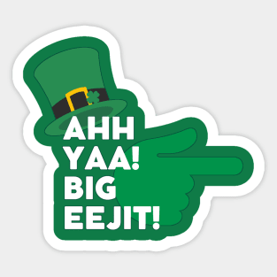 Big Eejit ! Sticker